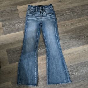 Women's Blue Flared Jeans